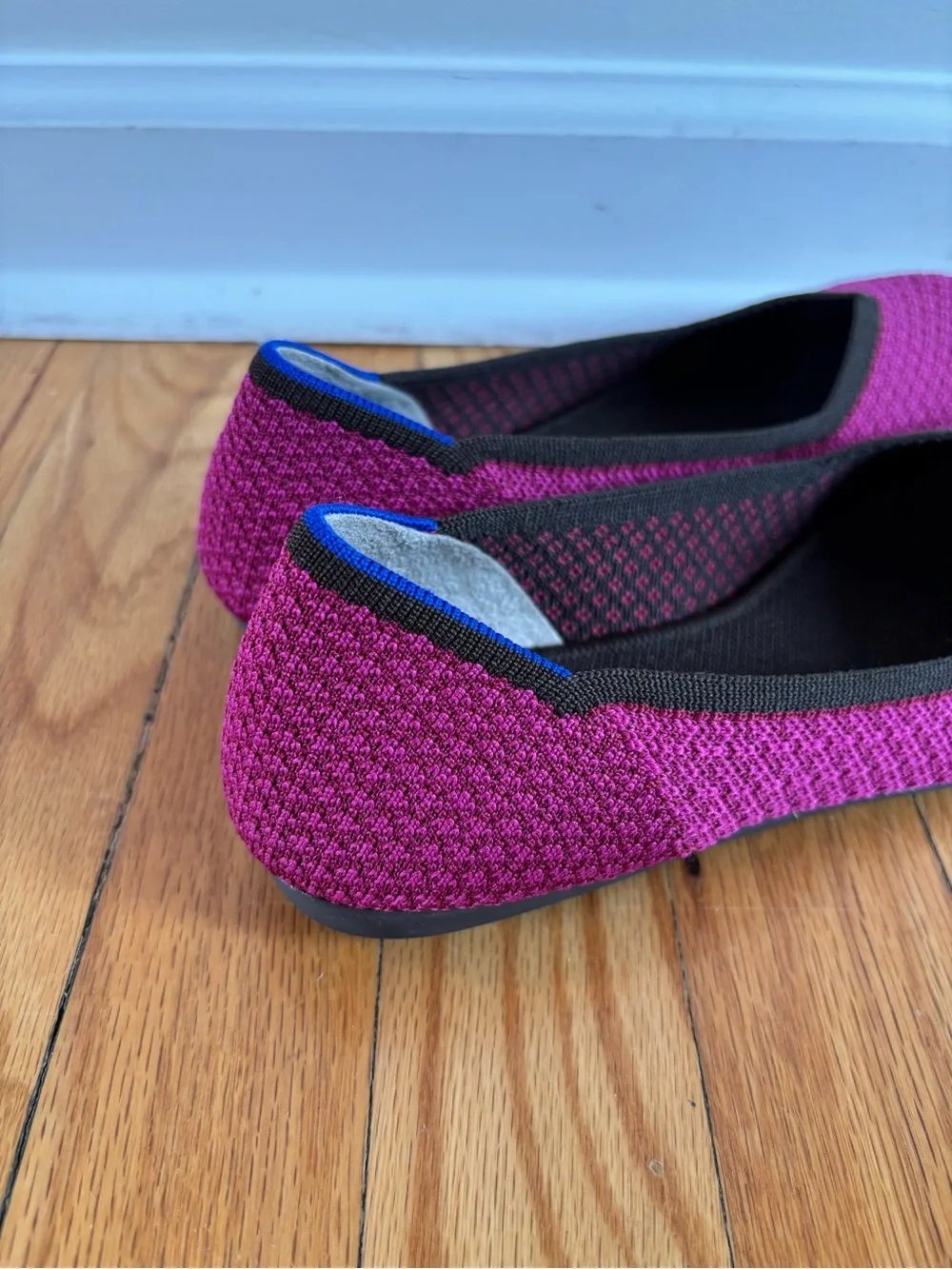 Rothy’s magenta the flat women’s 8.5 Textured Round Toe Limited Edition